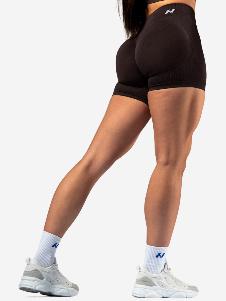 Шорты женские NEBBIA High-Waist Push-Up Shorts POWER 893 Dark brown