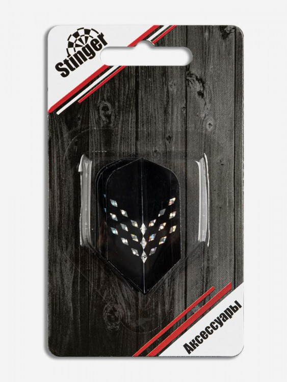 Оперения для дротиков для дартса Stinger, 3шт., светоотражающие, форма слим