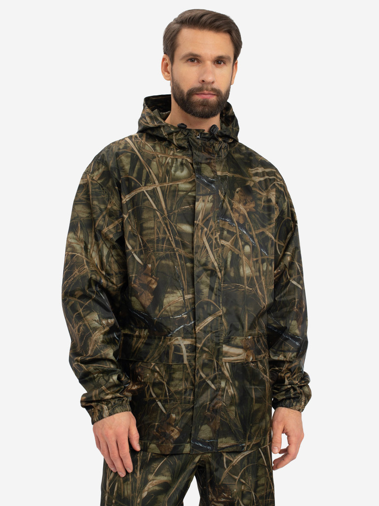 Костюм-дождевик мужской Huntsman ВВЗ Шторм для рыбалки и охоты, ткань таффета PVC 20000 мм вод.ст.