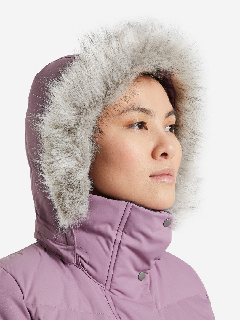 фото Куртка пуховая женская columbia crystal caves mid jacket, фиолетовый