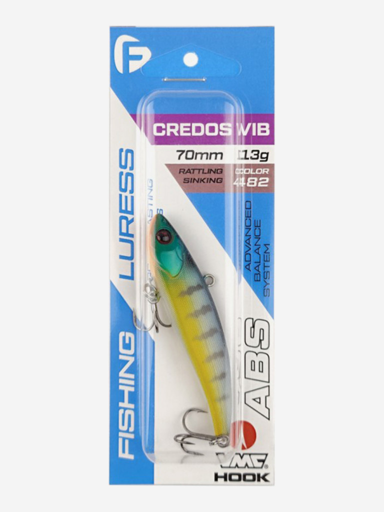 Воблер F-FISHING Credos Vib 70S 70мм 13г 482 Тонущий