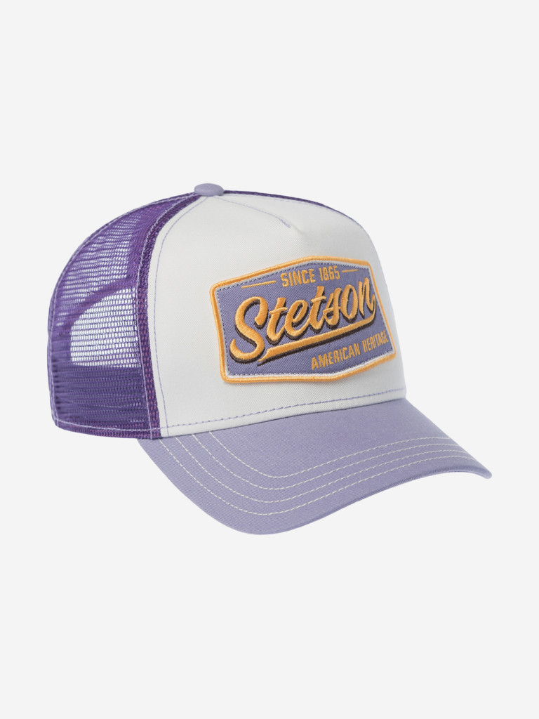 Бейсболка с сеточкой STETSON 7761122 TRUCKER CAP VINTAGE (фиолетовый)