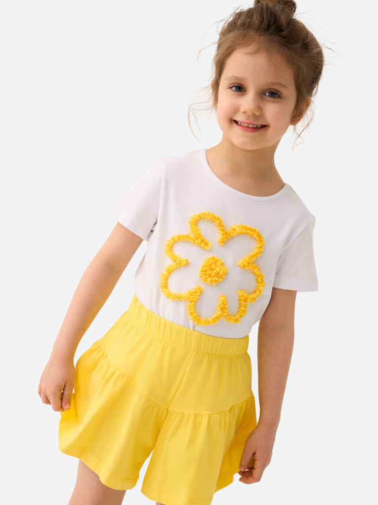 Комплект для девочек: футболка, шорты PlayToday