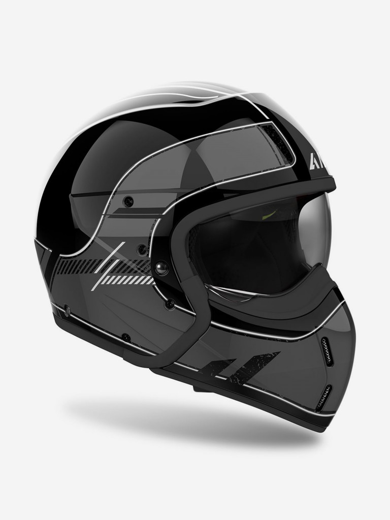 Мотошлем Airoh J110 RASTER Dark Grey Gloss