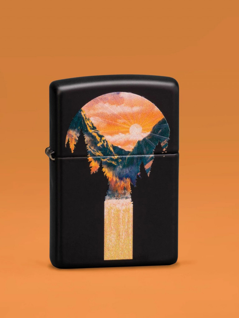 Зажигалка бензиновая ZIPPO 48676 Mountain Waterfall