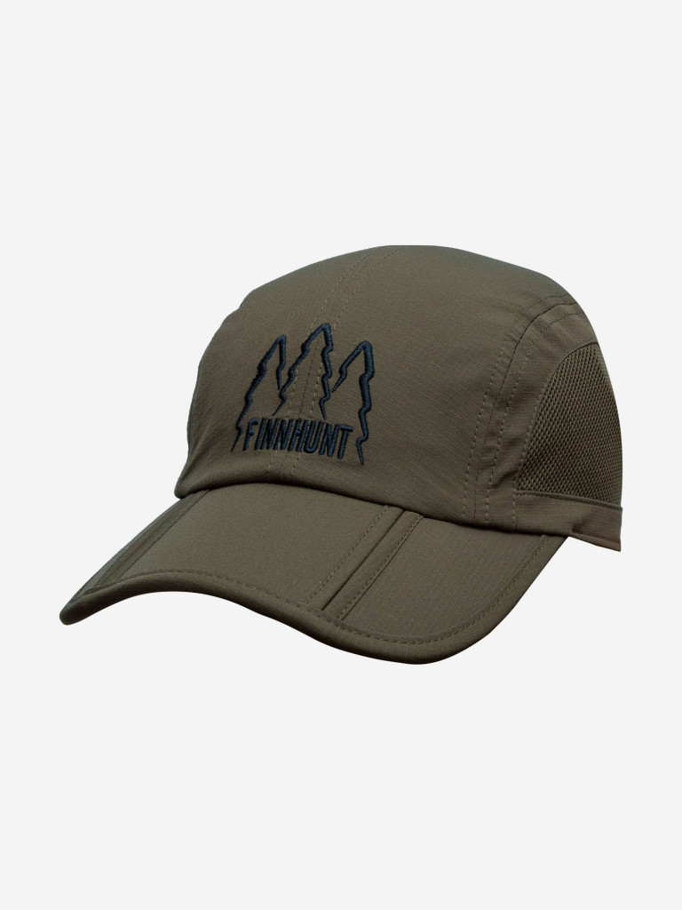Бейсболка мужская FINNHUNT Brown с сеткой