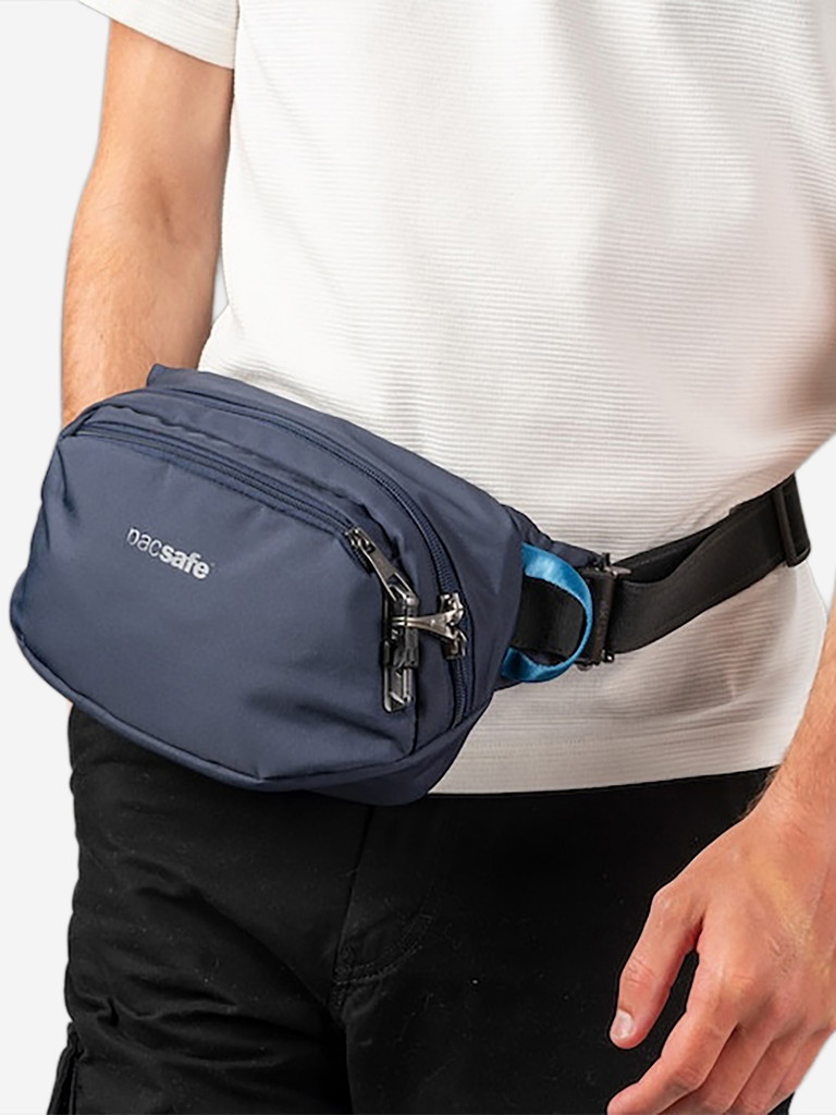 Поясная сумка антивор Pacsafe V Hip Pack, Ocean, 4 л.