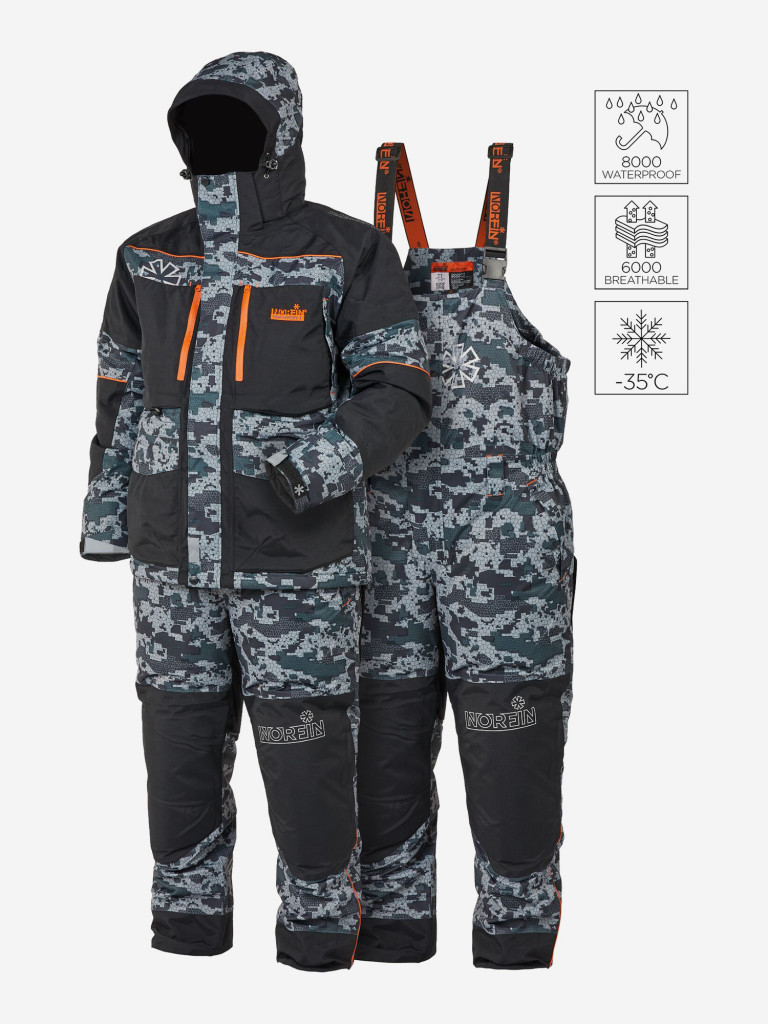 Костюм зимний Norfin DISCOVERY 3 (куртка+полукомбинезон) для рыбалки и охоты