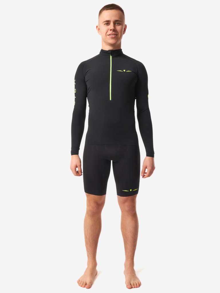 Тайтсы короткие мужские UGLOW, черный