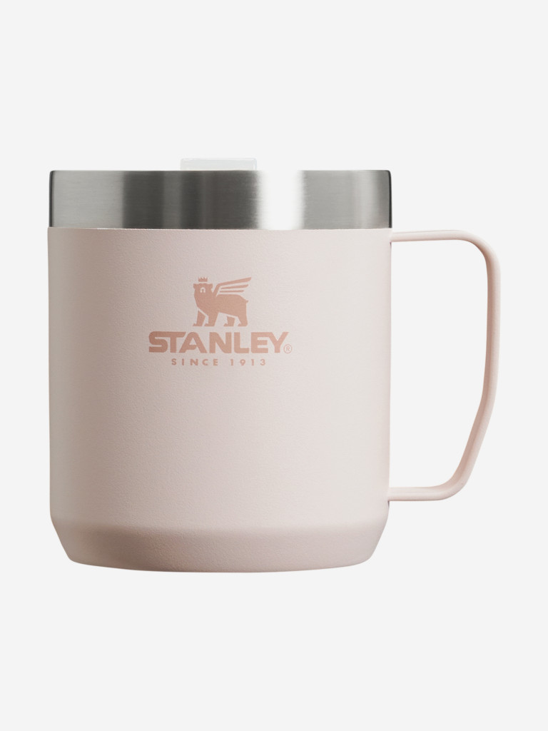 Термокружка Stanley Classic, 350 мл, розовая, с ручкой и крышкой