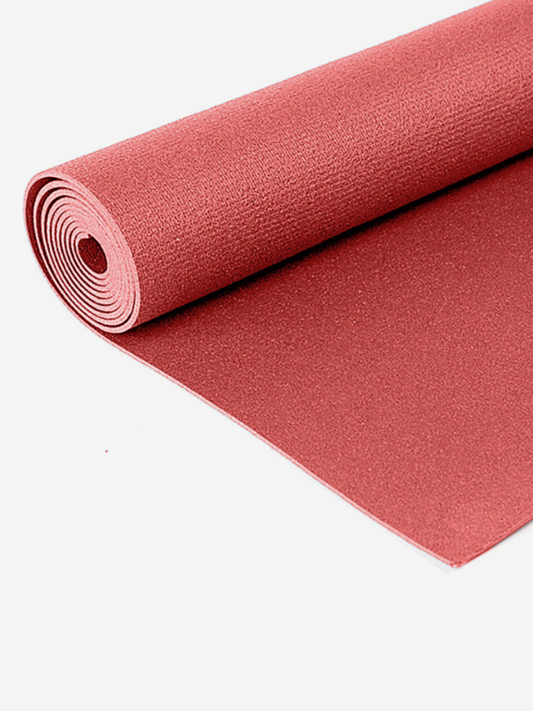 ЛЁГКИЙ коврик для йоги фитнеса Kailash Кайлаш, бордовый, 220 x 60 х 0,3 см, прочный и нескользящий из Германии, Bodhi Бодхи