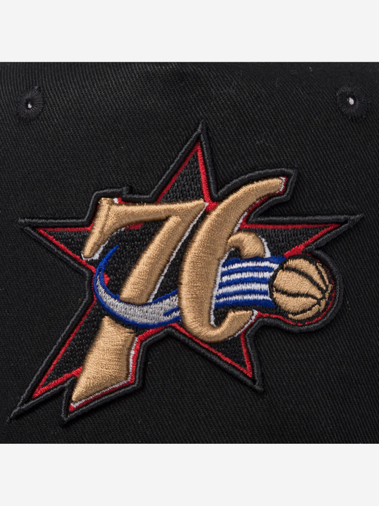 Бейсболка с сеточкой MITCHELL NESS HT11506-P76BLCK Philadelphia 76Ers NBA (черный)