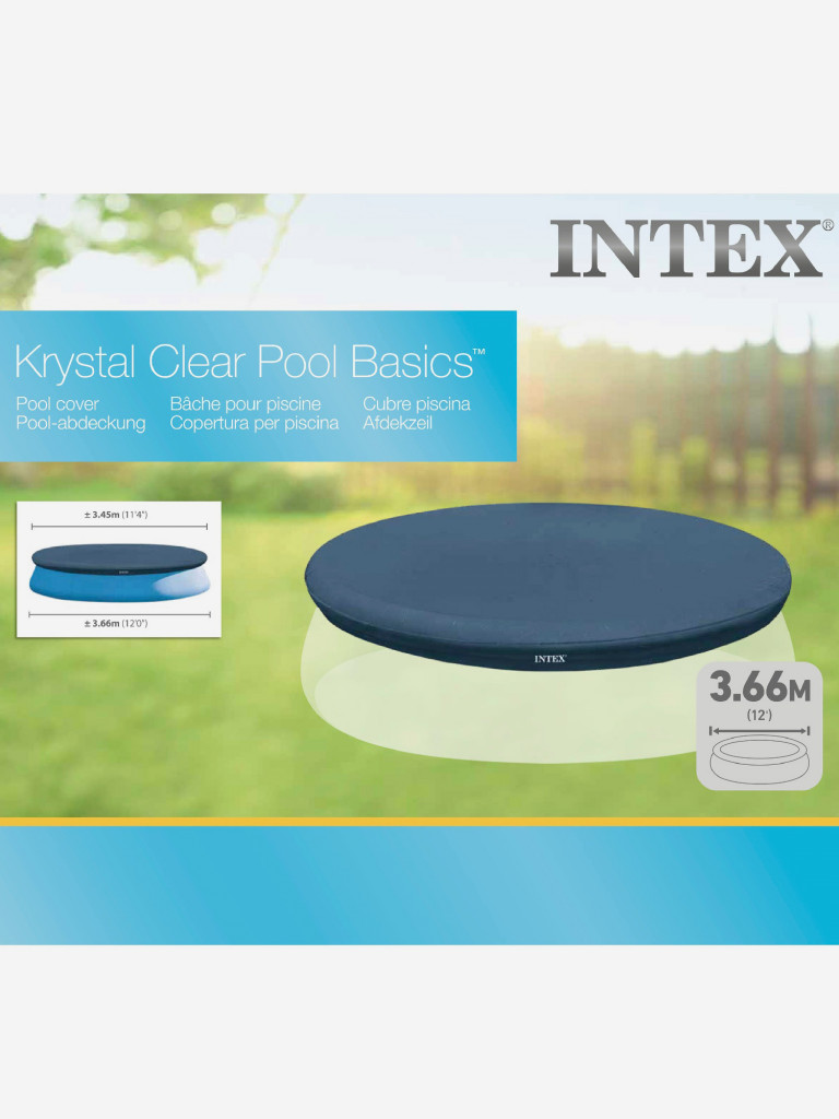 Тент Intex 28022 на бассейн Easy Set диаметром 366см