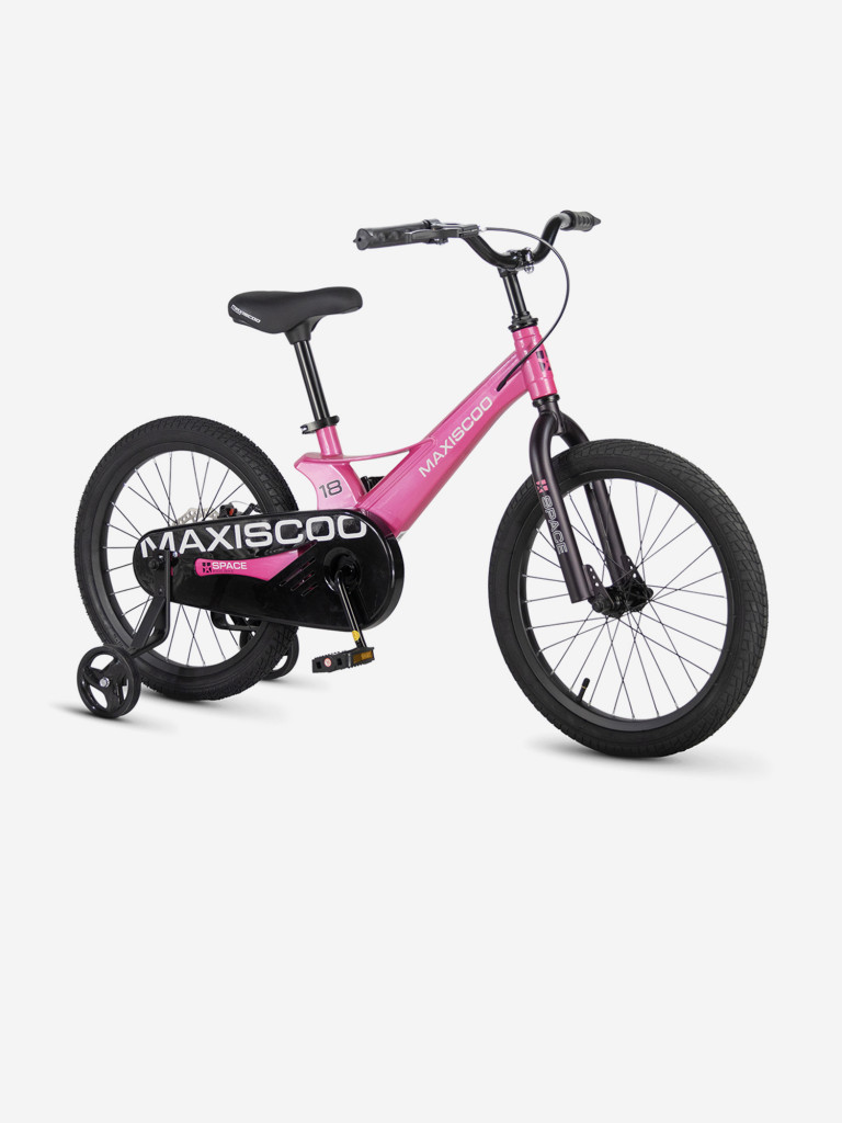 Велосипед Детский Maxiscoo Space базовый 18'' Розовый Глянцевый (2026) (MSC-S1853B)