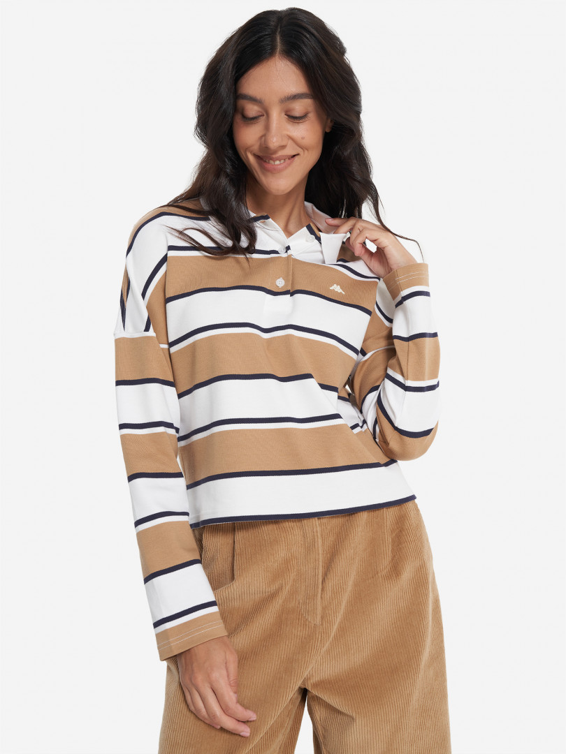 Поло с длинным рукавом женское Robe di Kappa Бежевый 3999₽