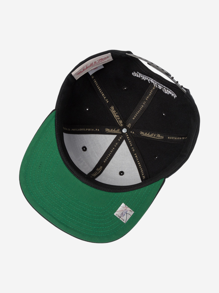 Бейсболка с прямым козырьком MITCHELL NESS HS9732-BNEBLCK Brooklyn Nets NBA