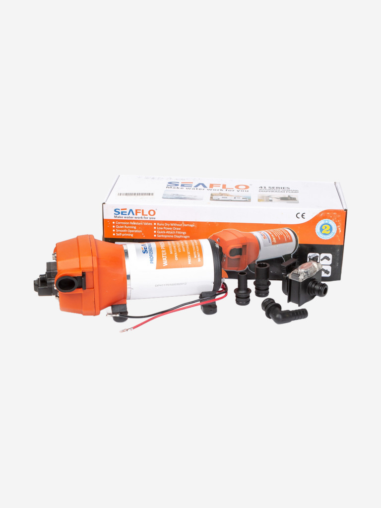 Помпа водоподающая SeaFlo мембранная, 12V, 17 л/мин, 2.8 BAR, 40 PSI