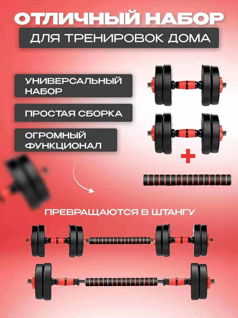 Гантели разборные Fitnesslive 25 кг