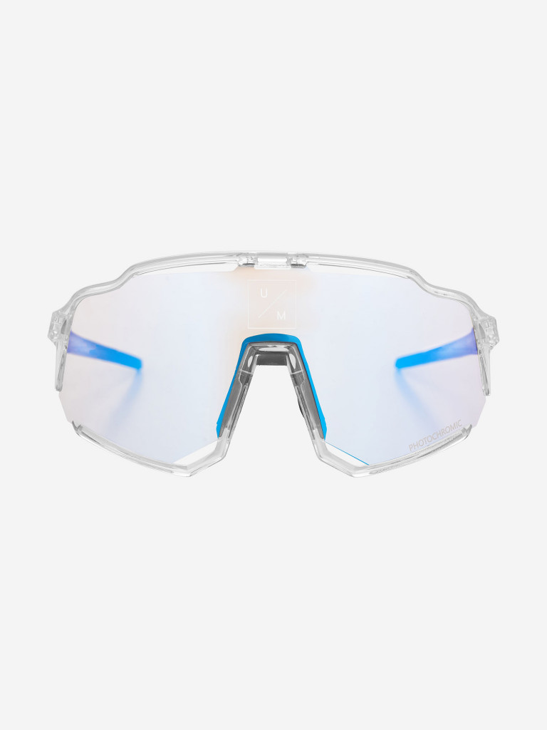 Солнцезащитные спортивные очки UNDER BY ME "AEROSPACE transparent PHOTOCHROM BLUE"