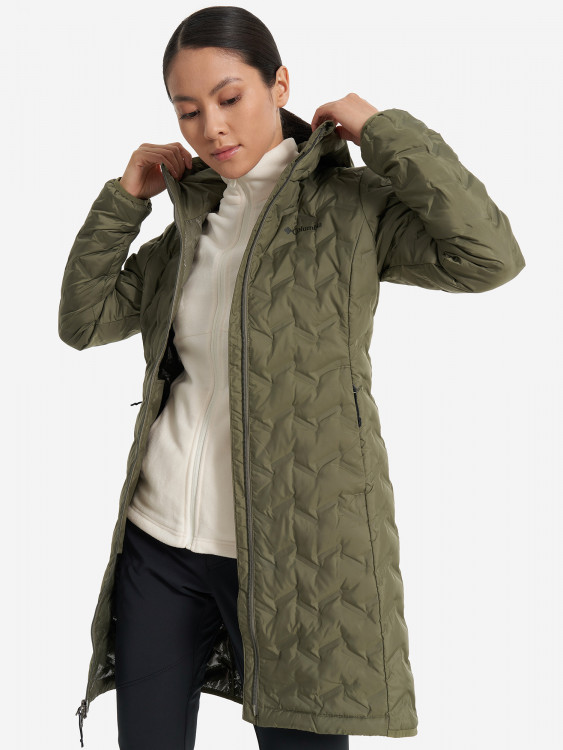 Ультралегкий пуховик женский Columbia Delta Ridge II Long Down Jacket