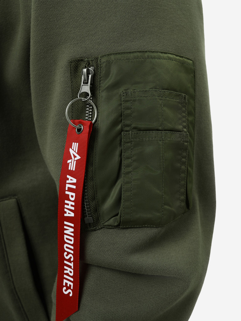 Толстовка с капюшоном на молнии Utility Pocket Full Zip Up Alpha Industries