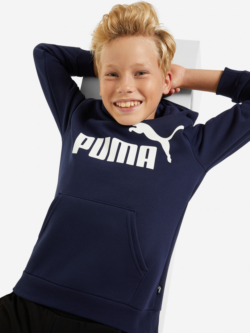 Худи для мальчиков PUMA ESS Big Logo 25572780299 Синий, размер 153, 164,117, 128,141, 152,129, 140, фото 1