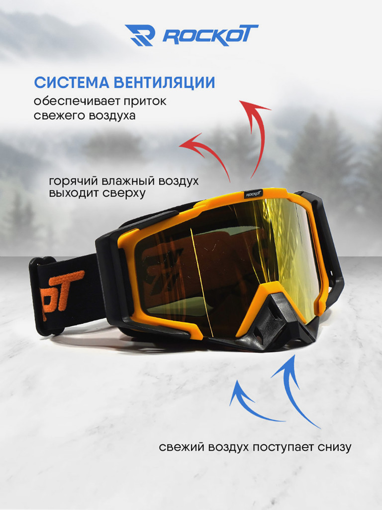 Очки кроссовые ROCKOT RM-323
