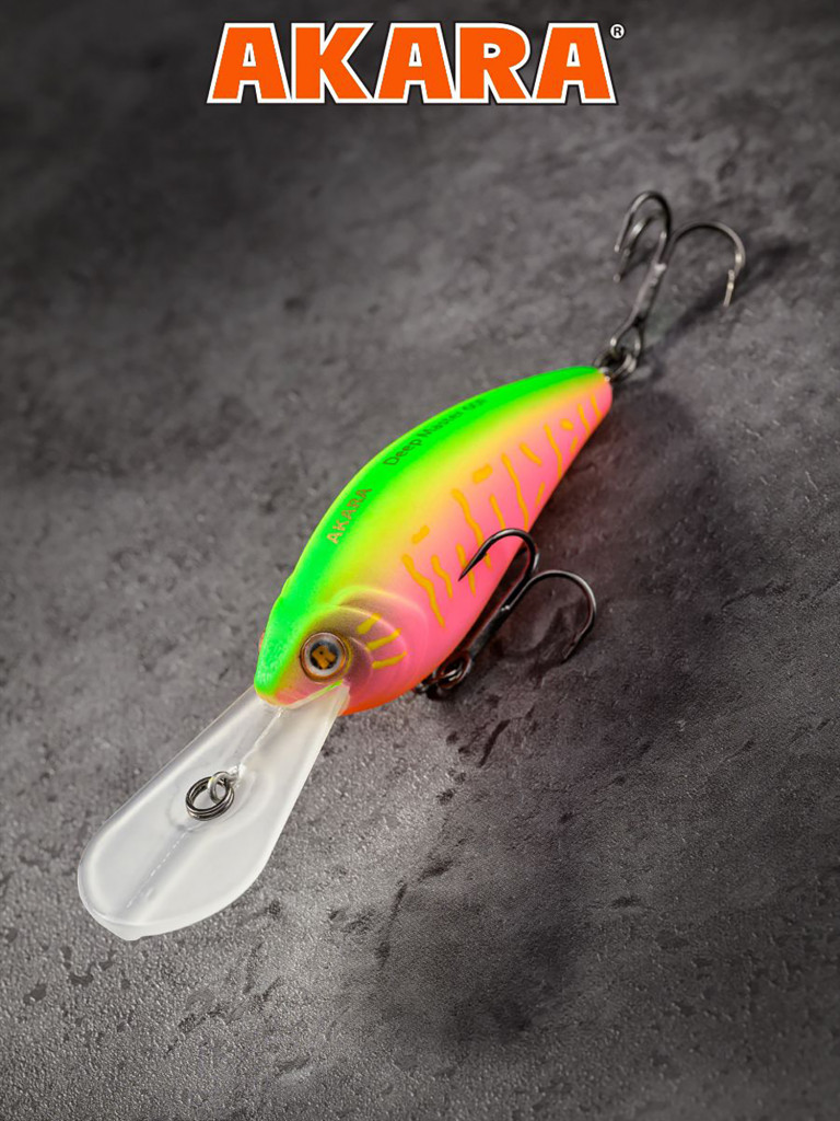 Воблер Akara Deep Master 60F кренк плавающий для троллинга на щуку, судака, окуня 12гр A207