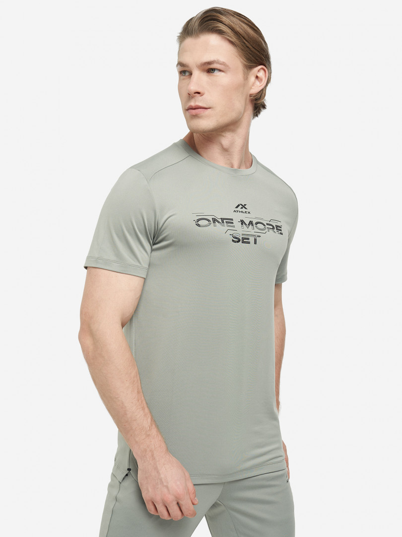 фото Футболка мужская athlex one more set, серый