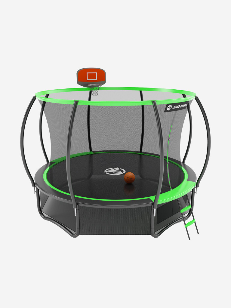 Каркасный батут Jump Power 14 ft Pro Inside Basket Green