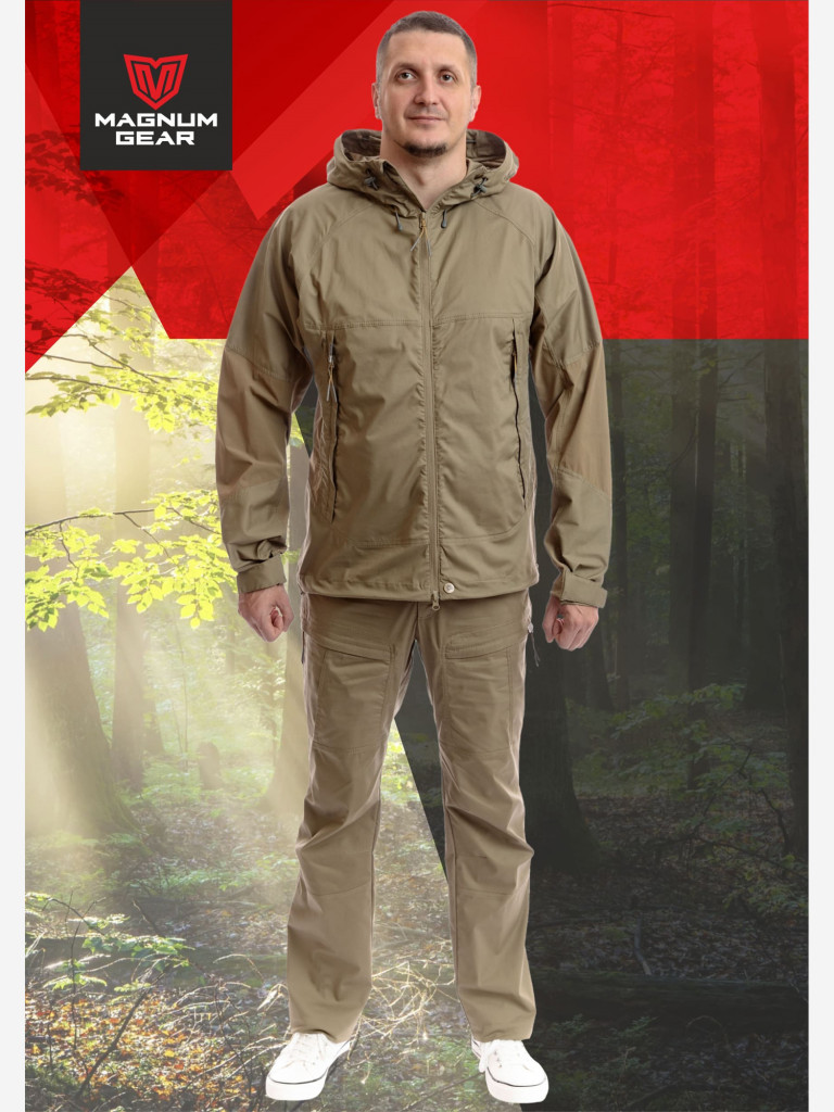 Костюм для рыбалки мужской MAGNUM GEAR ATLAS песок
