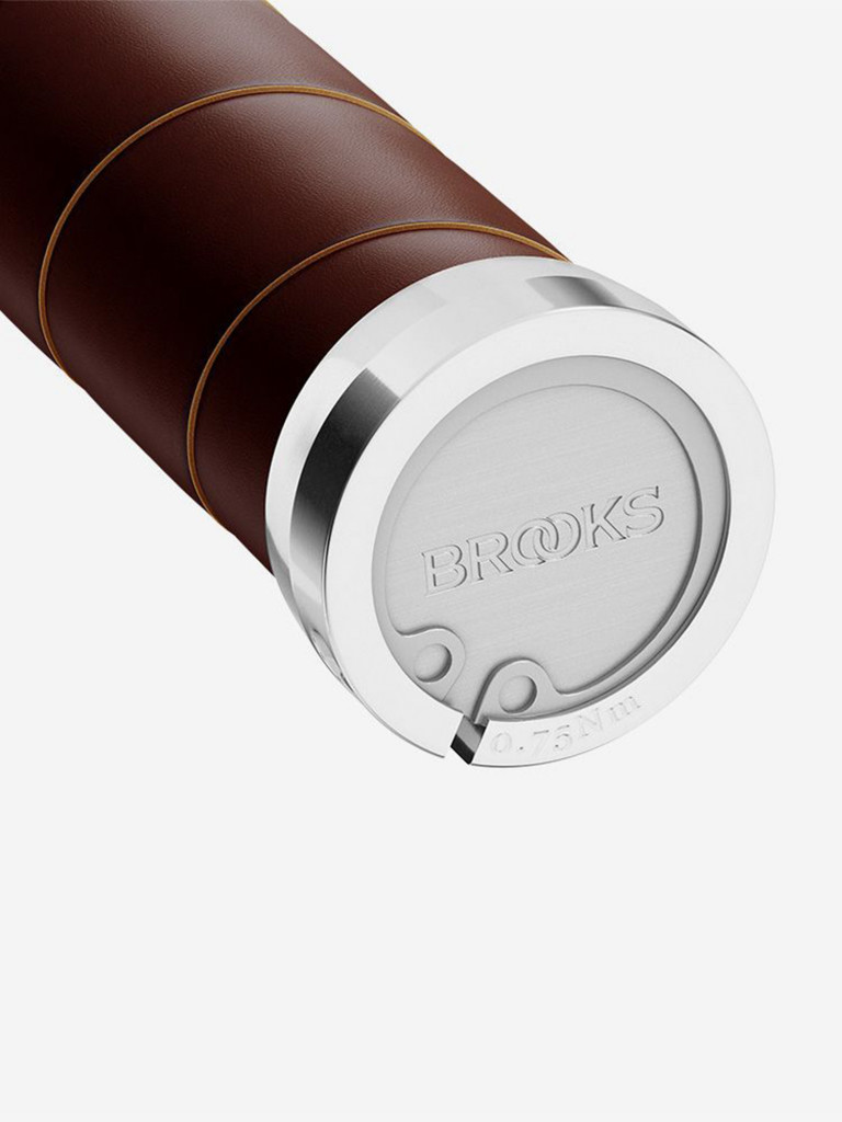 Грипсы Brooks Slender Leather Grips 130/130 Brown
