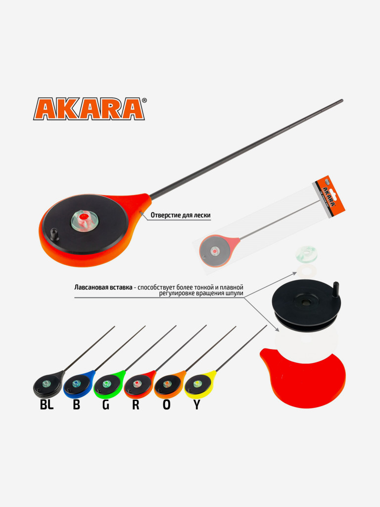 Удочка зимняя Akara Ice Team Sport Red