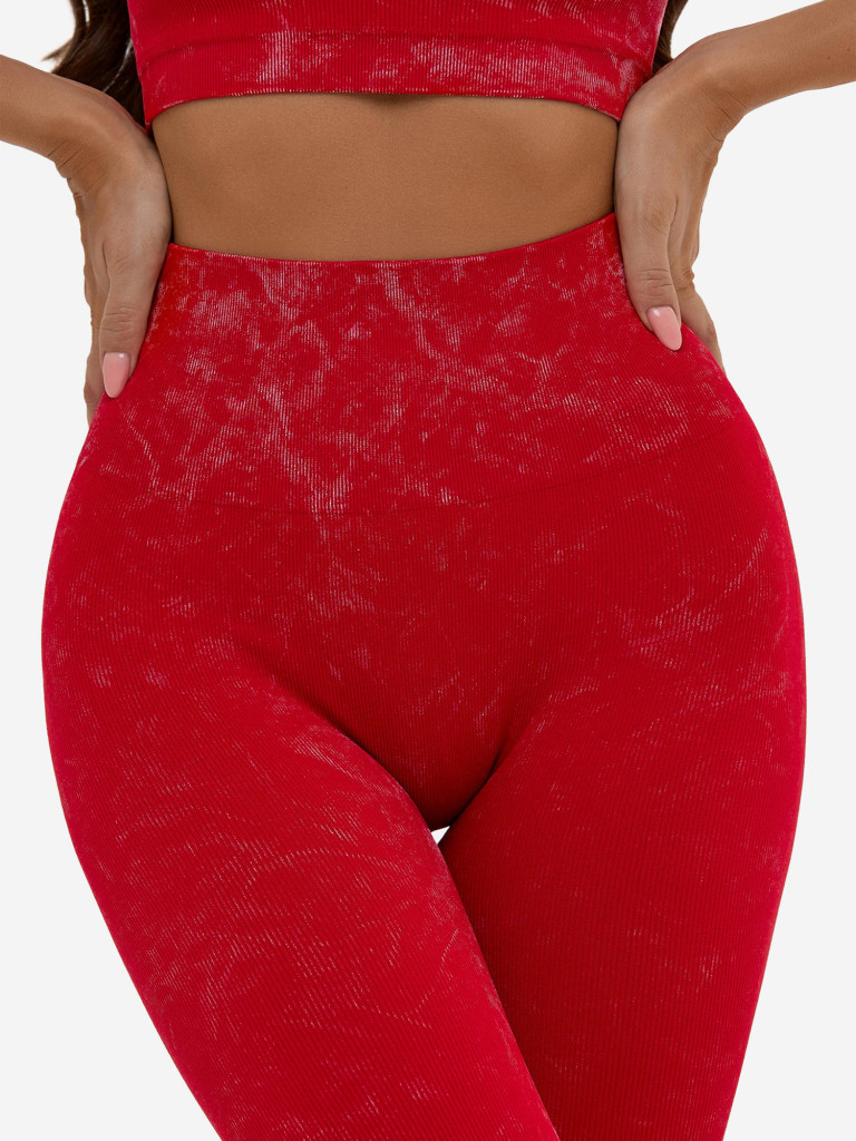 Лосины женские Bona Fide: Marble Leggings "Red"