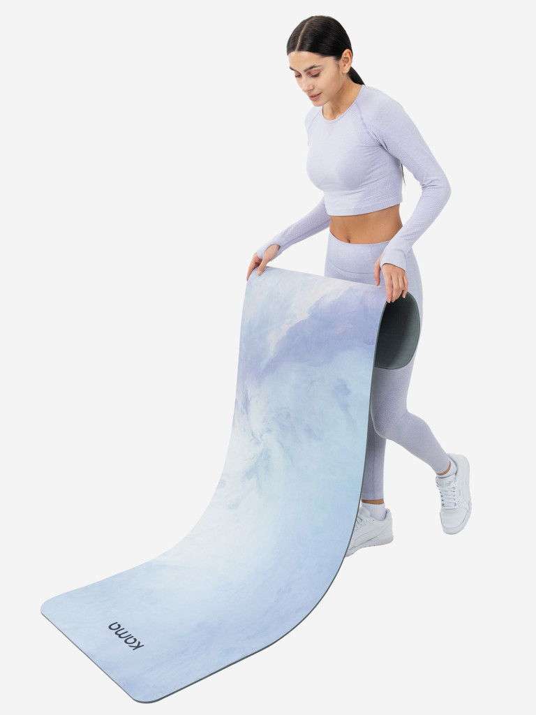 Коврик для йоги и фитнеса Kama, TPE, микрофибра