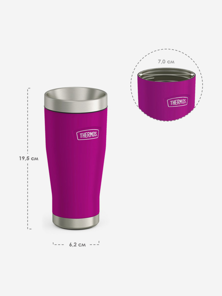 Термокружка для кофе 470 мл THERMOS ICON-101 цвет фуксия