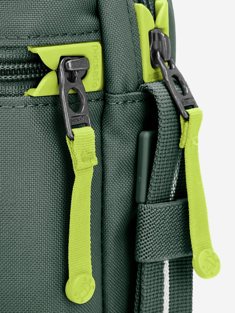 Сумка антивор Pacsafe GO Festival Crossbody, зеленый, 4,5 л.