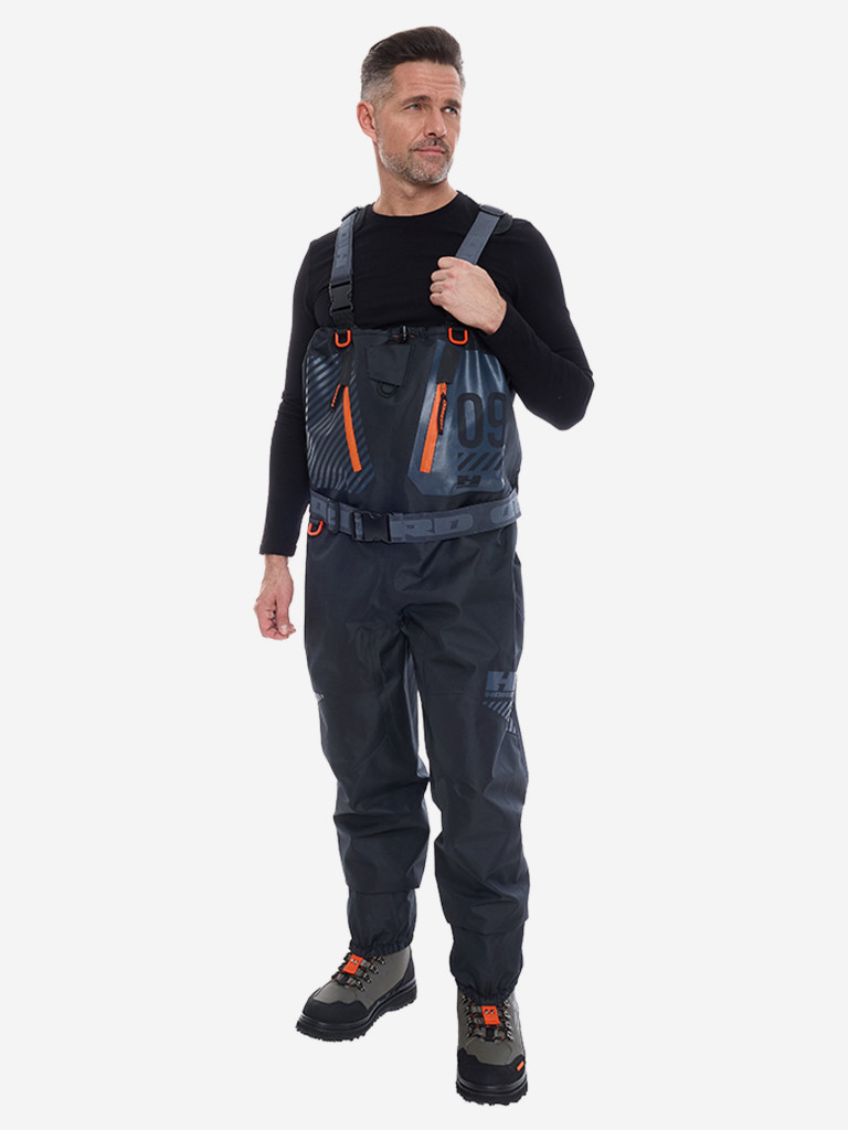 Мембранные вейдерсы Hord "The 9", водонепроницаемые, мужские, цвет черный