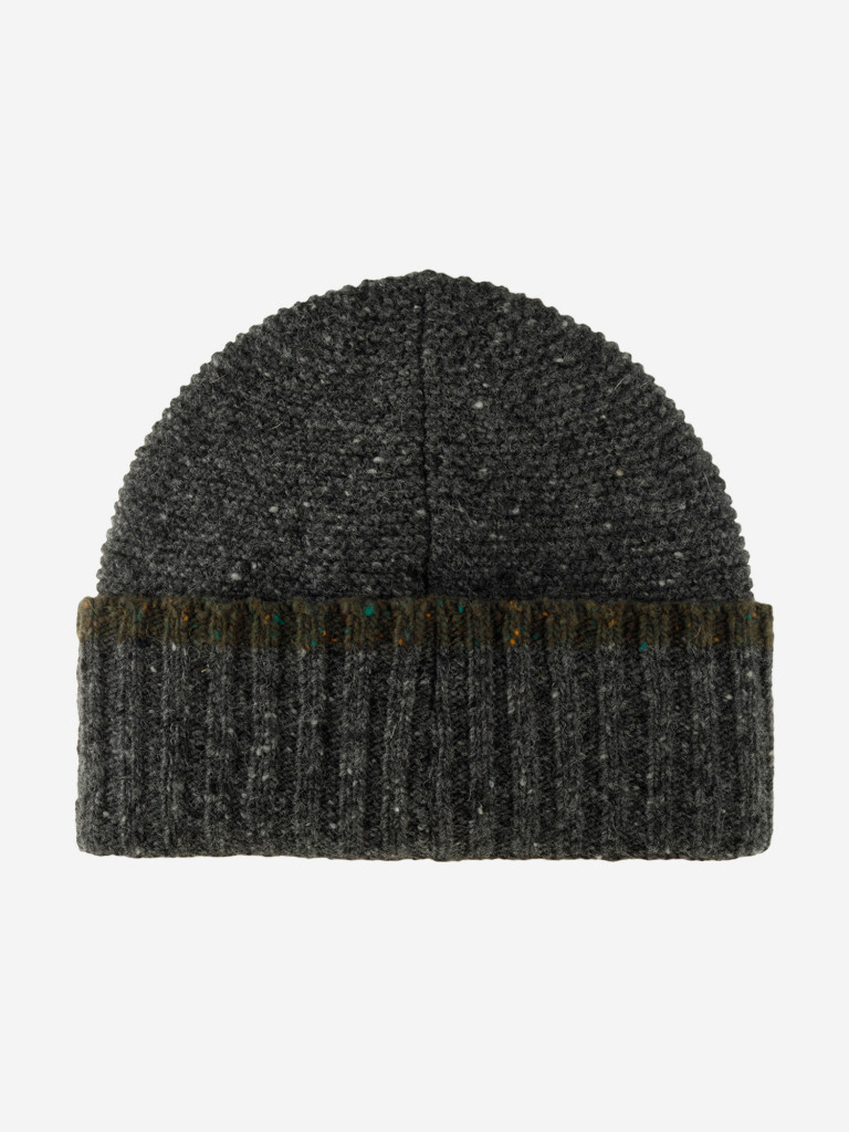 Шапка с отворотом STETSON 8599391 BEANIE DONEGAL WOOL (серый)