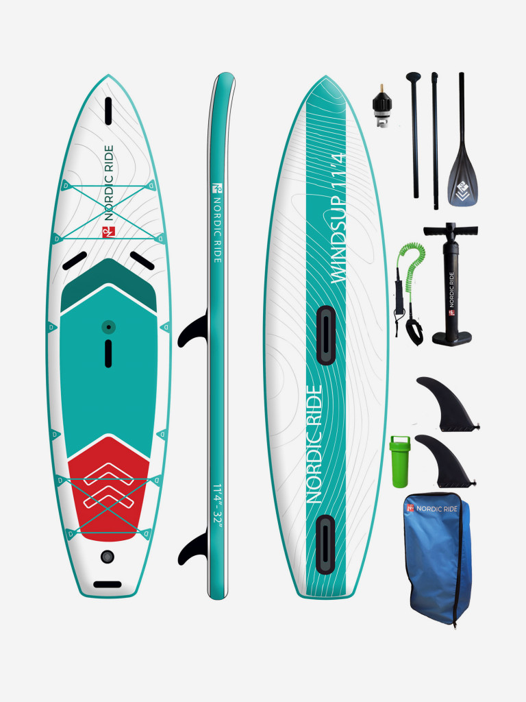 SUP доска с креплением для паруса NORDIC RIDE WINDSUP 11'4"