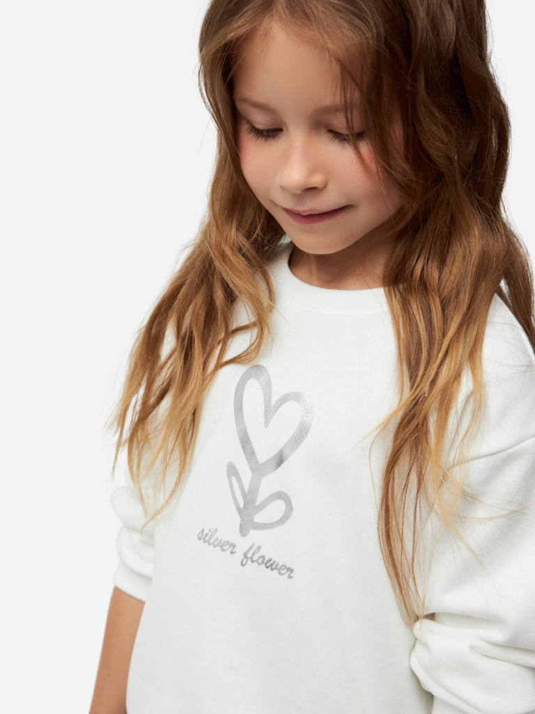 Джемпер с аппликацией для девочек TOTTI KIDS