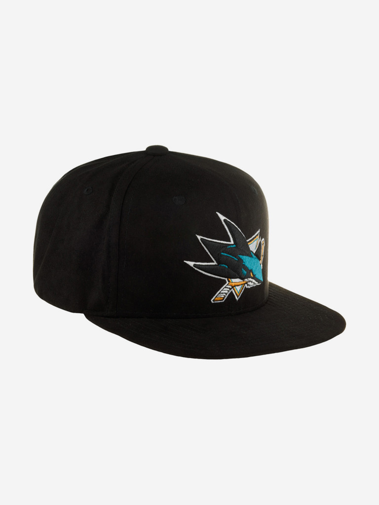 Бейсболка с прямым козырьком MITCHELL NESS HHSS7358-SJSYYPPPBLCK San Jose Sharks NHL (черный)