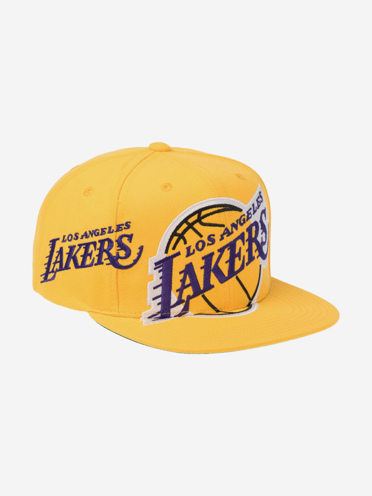 Бейсболка с прямым козырьком MITCHELL NESS HS10521-LALYELL Los Angeles Lakers NBA (желтый)