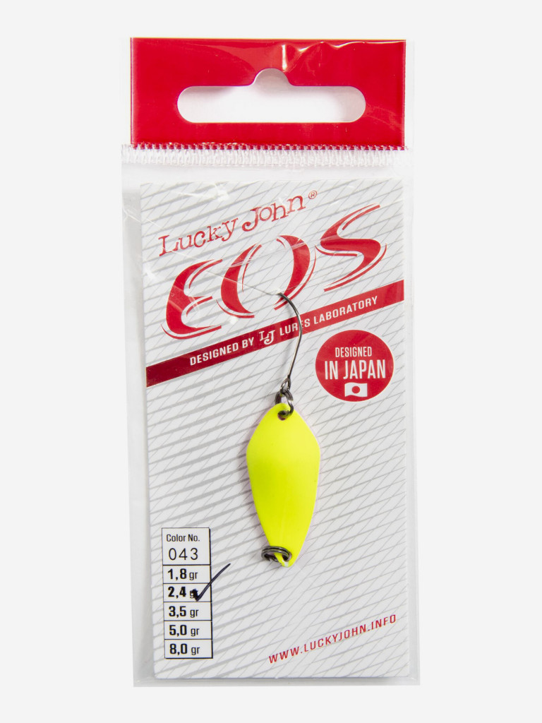 Блесна колеблющаяся Lucky John EOS, колебалка длиной 29мм, вес 2.4 г
