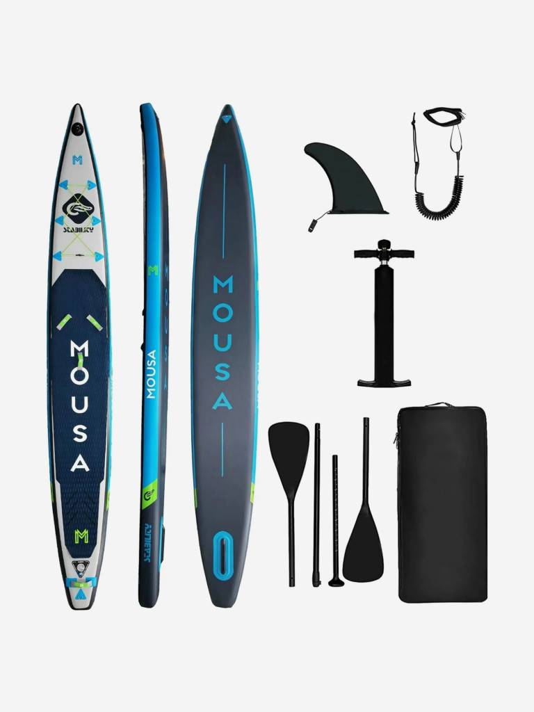 Надувной двухслойный SUP-борд MOUSA CROCODILE RACING 14'9" 427*56*15 см, сапборд