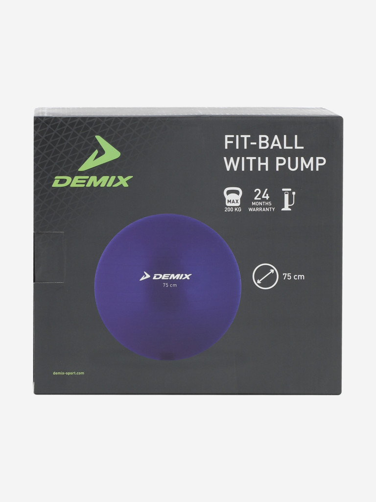 Мяч гимнастический с насосом Demix, 75 см