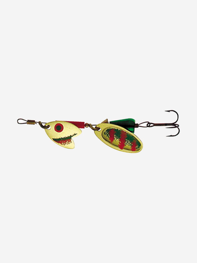 Блесна для рыбалки вертушка Mepps TANDEM TROUT, 1, Gold/Green/Orange (блистер)