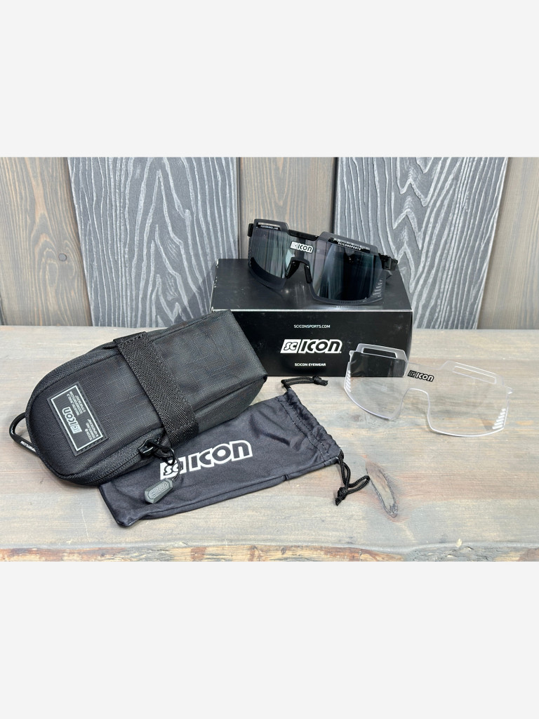 Очки спортивные Scicon AeroWatt Foza оправа Black Gloss линза SCNPP Multimirror Silver