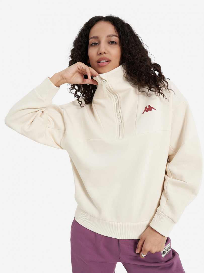 Толстовка женская Kappa 30991510299 Бежевый, размер 42, 44,50, 52,46, 48, фото 2