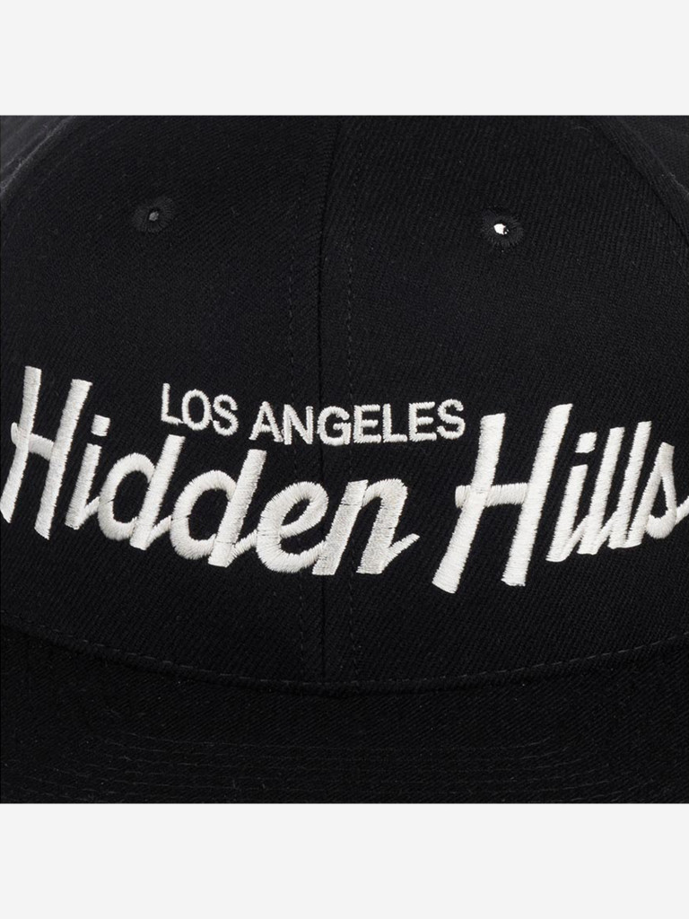Бейсболка с прямым козырьком HOOD 100-MWL001-CA005-BK Hidden Hills, CA (черный)